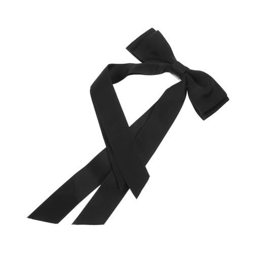 FIXOSHEE Doppelschichtige Haarschleifen Spange mit Stabiler Federklammer Langlebiger Haarschmuck für Frauen und Mädchen Eleganter Schwarzer Bowknot Clip für Vielseitige Frisuren und von FIXOSHEE