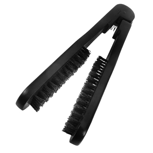 FIXOSHEE Double Sided Clamp Hair Straightening Brush Anti static Design Glättkamm Für Natürlich Glatte Haare Und Locken Styling Werkzeug Für Damen Und Herren von FIXOSHEE