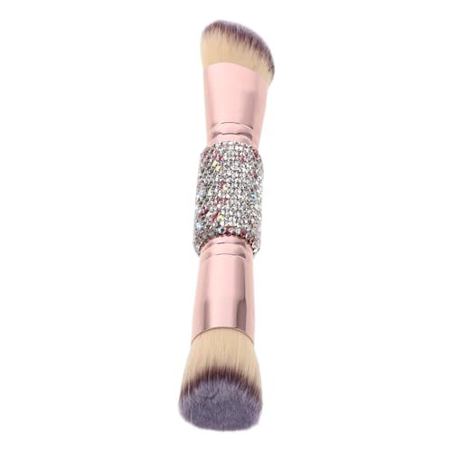 FIXOSHEE Dual-ended Make-up Pinsel mit Weichen Borsten und Strassgriff Vielseitiger Foundation- Loose-powder-pinsel für Sanfte Gleichmäßige Konturierung Tragbares Beauty-tool für Damen von FIXOSHEE