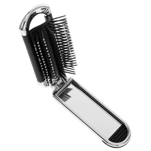 FIXOSHEE Faltbare Reisekamm mit Integriertem Spiegel Kompakte Tragbare Haarbürste für Damen Weiche Zähnchen zum Sanften Entwirren Leicht und Robust für Unterwegs Modisches Design in Silber FIXOSHEE Faltbare Reisekamm mit Integriertem Spiegel Kompakte Tragbare Haarbürste für Damen Weiche Zähnchen zum Sanften Entwirren Leicht und Robust für Unterwegs Modisches Design in Silber von FIXOSHEE