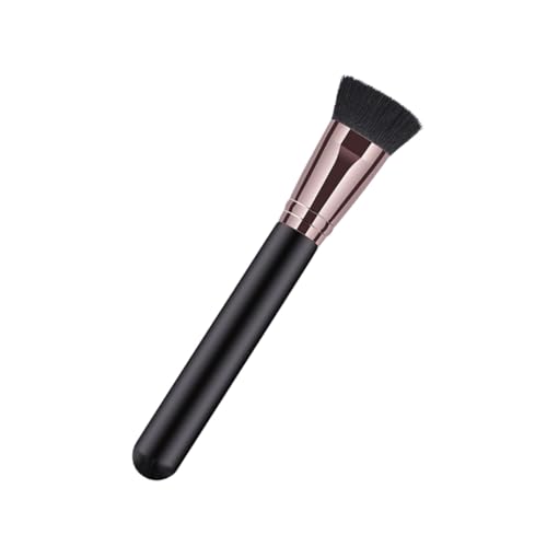 FIXOSHEE Flat Foundation Brush mit Synthetischen Borsten Holzgriff Make Up Pinsel für Flüssige und Cremige Foundation Präzises Auftragen Langlebig und zur Haut für Tägliches Make Up von FIXOSHEE
