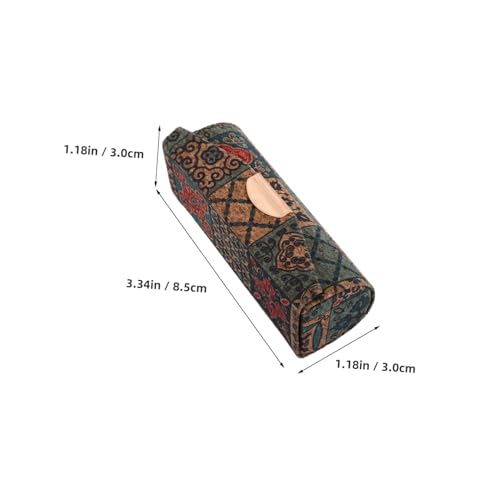 FIXOSHEE Floral Lippenstift Etui mit Spiegel Kratzfestes Tragbares Lippenstiftetui für Frauen Mini Kosmetiktasche Organizer Eleganter Lippenstifthalter für Handtasche und Make Up Unterwegs von FIXOSHEE