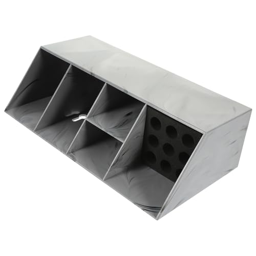 FIXOSHEE Friseurscherenhalter Acryl Organizer mit Großer Kapazität und Fächern rutschfeste Wandhalterung für Friseure Praktischer Haar Tool Aufbewahrungsbox Geschenkidee für Stylisten von FIXOSHEE