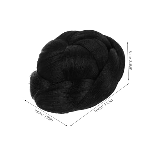 FIXOSHEE Geflochtener Chignon Haarknoten Haarteil für Damen Synthetische Bun Extension Voluminöses Haarteil für Hochsteckfrisuren Einfach zu Stylen für Hochzeit und Party von FIXOSHEE