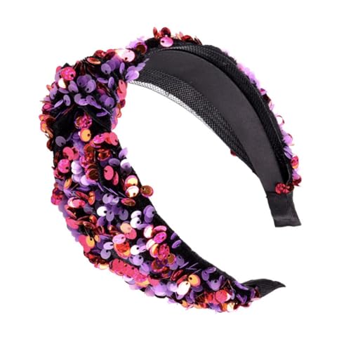 FIXOSHEE Glänzendes Damen Haarband mit Doppellagigem Geknotetem Design Violett Pailletten Modisches Stirnband für Party Alltag und Festliche Anlässe Langlebiger Haarschmuck FIXOSHEE Glänzendes Damen Haarband mit Doppellagigem Geknotetem Design Violett Pailletten Modisches Stirnband für Party Alltag und Festliche Anlässe Langlebiger Haarschmuck von FIXOSHEE