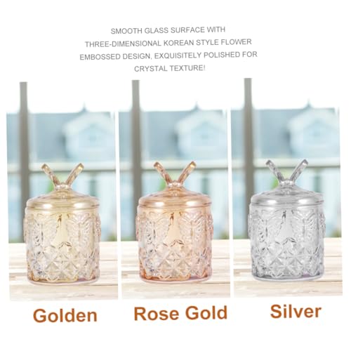 FIXOSHEE Glasbehälter für Wattestäbchen Multifunktionale Aufbewahrungsbox aus Klarem Glas Kosmetischer Organizer für Schminktisch Robust und Transparent für Kosmetik und Hygieneprodukte von FIXOSHEE