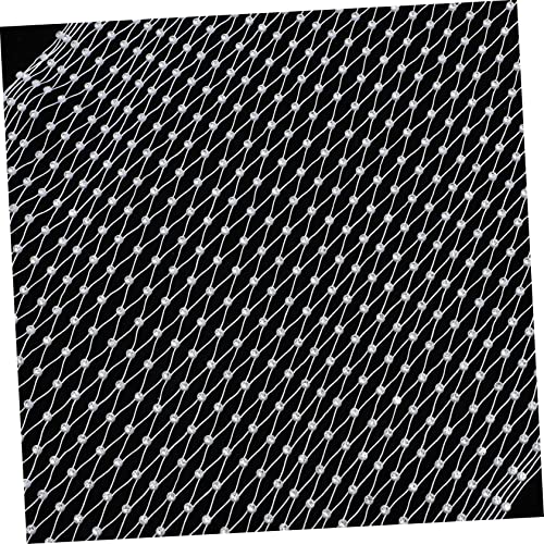 FIXOSHEE Glitzerndes Haarnetz mit Strasssteinen Weißes Mesh Haarband als Haarschmuck für Damen Funkelndes Stirnband für Party Club und Festliche Anlässe Vielseitiges Haar Accessoire von FIXOSHEE