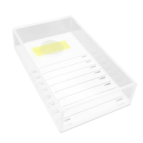 FIXOSHEE Grafting Eyelash Storage Box mit Deckel Weiße Aufbewahrungsbox Lash Organizer Praktische Transparente Wimpernverlängerung Palette Reisefreundlich Sicher und Staubdicht Großes von FIXOSHEE