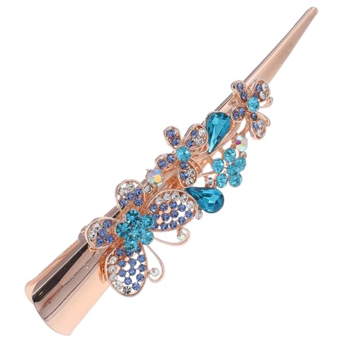 FIXOSHEE Große Vintage Haarklammer Damen mit Funkelnden Strasssteinen Leichter Rutschfester Haarschmuck für Party Alltag und Brautfrisuren Stilvolle Haarspange für Verschiedene Haarstyles von FIXOSHEE