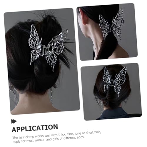 FIXOSHEE Großer Schmetterling Haarklammer Krallenklammer Rutschfeste Haarklammer für Damen und Mädchen Fester Griff Elastisch Geeignet für Dickes und Feines Haar für Alltag Party und von FIXOSHEE