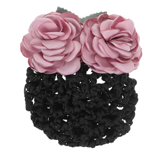 FIXOSHEE Haarnetz Dutt Haarnetz Haarknoten Netz mit Blumen Motiv für Damen Langlebiges Sanftes Material Fester Griff Geeignet für Dünnes und Dickes Haar Stilvolles Haarschmuck Accessoire von FIXOSHEE