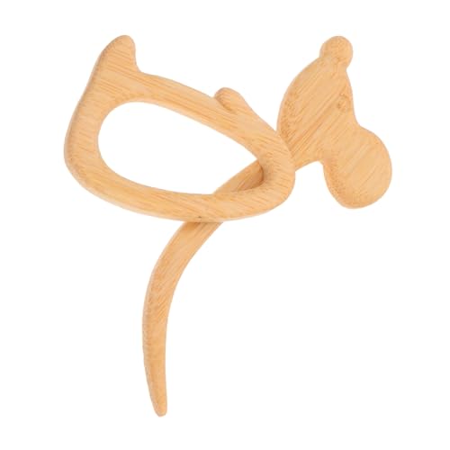 FIXOSHEE Holz Brosche Maus Motiv Leichte Vielseitige Anstecknadel mit Retro Tiermuster für Schals Pullover Taschen Langlebiges Naturholz Cartoon Maus Kreativer Modeschmuck von FIXOSHEE