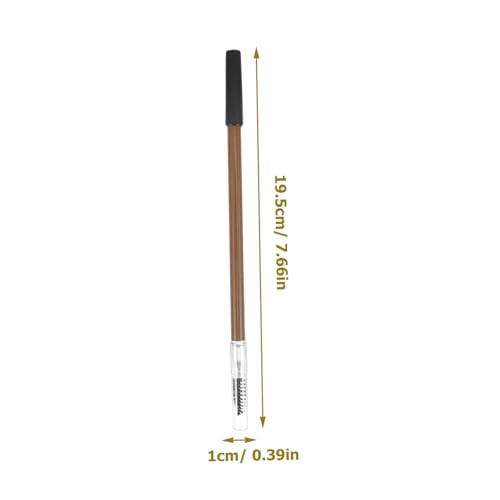 FIXOSHEE Holz augenbrauenstift Schweißresistent Langlebig Präzise Konturiert für Frauen Natürliches Make up Brauner Doppelseitiger Brow Pencil von FIXOSHEE