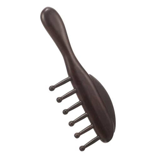 FIXOSHEE Holzkamm mit Massagefunktion Antistatisch Langlebig Tragbar für Männer und Frauen Ergonomisch Geformt zur Kopfhautpflege und Haarentwirrung Natürlicher Holzgriff Glättend und von FIXOSHEE