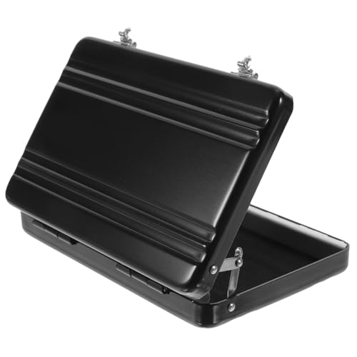 FIXOSHEE Kartenhalter aus Aluminiumlegierung Tragbarer Visitenkartenetui mit Sicherem Verschluss Robust und Verschleißfest Praktischer Organizer für Geschäftskarten und Konferenzen von FIXOSHEE