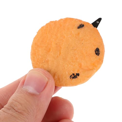 FIXOSHEE Kawaii Cookie Hair Clip Süße Kleine Haarklammer für Mädchen und Frauen Stabiles PVC Haaraccessoire Niedliche Keksform Haarschmuck für Alltag und Party von FIXOSHEE