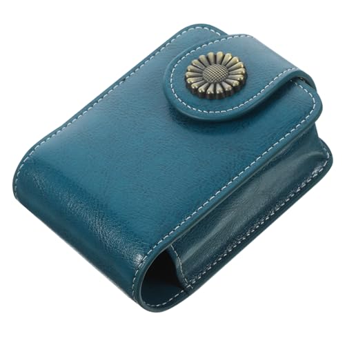 FIXOSHEE Kleine Lippenstift Aufbewahrungstasche aus Pu Leder mit Eingebautem Spiegel Tragbares Kosmetiketui für Lippenstifte und Lipgloss Eleganter Make up Organizer für Zufällige Farbe von FIXOSHEE