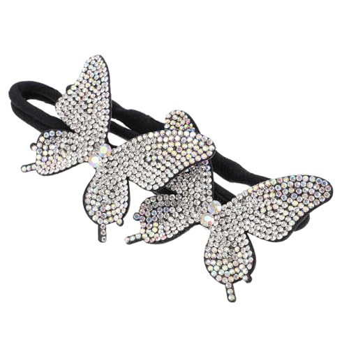 FIXOSHEE Kristall Strass Schmetterling Haarknotenformer Damen Haarknotenwerkzeug Eleganter Haar dutt Shaper für Alltag Party Hochzeit Kompakt und Tragbar Geeignet für Frauen und Mädchen von FIXOSHEE
