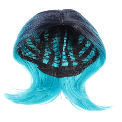FIXOSHEE Kurz Bob Perücke Damen Gradient Farbe Kurze Gerade Perücke aus Hitzebeständigem Material für Party Cosplay Hautfreundlich Weich und Atmungsaktiv von FIXOSHEE