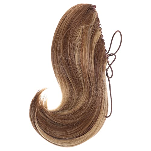 FIXOSHEE Kurz Gewellter Pferdeschwanz Haarteil mit Klauen Clip Synthetische Ponytail Extension für Frauen Einfach zu Tragen Anpassbare für Alltag Cosplay und Besondere Anlässe von FIXOSHEE