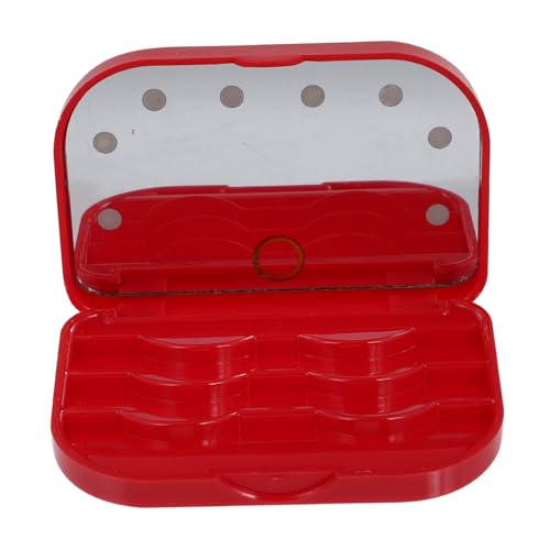 FIXOSHEE LED Wimpern Aufbewahrungsbox mit Licht Leichte False Eyelash Organizer Praktische Lash Storage Box mit Spiegel für Kosmetik Reisen und Beauty Salon Schützt vor Beschädigung und von FIXOSHEE