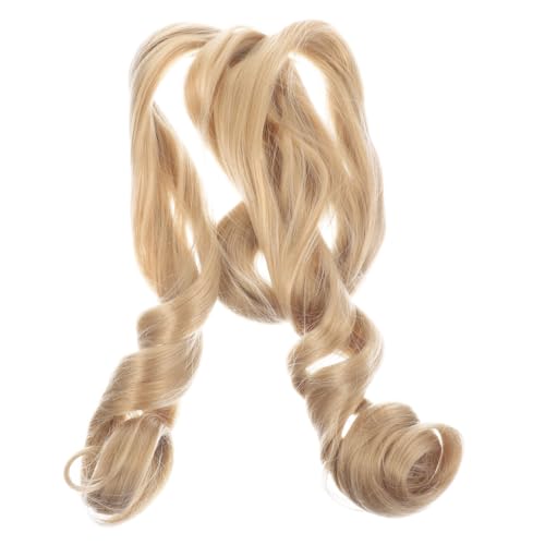FIXOSHEE Lange Synthetische Lockige Flechtperücke für Frauen und Mädchen Stilvolle Farbe Leichte Haarverlängerung für Zöpfe Geeignet für Partys Cosplay und Alltag von FIXOSHEE