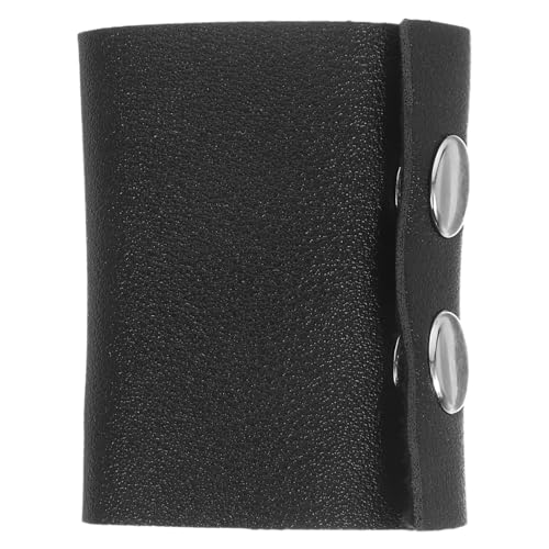 FIXOSHEE Leder Haargummi PU Leder Haarband mit Metallknopf Langlebiger Pferdeschwanz Halter für Dickes Haar Komfortabel und Modisch Geeignet für Frauen und Mädchen Zufällige Farbe von FIXOSHEE