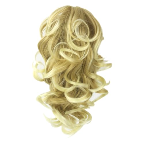 FIXOSHEE Lockiger Synthetischer Pferdeschwanz Haarteil mit Klammerclip Passend Sicherer Sitz durch Flachklauen clip Komfortabel und Natürlich Aussehende Haarverlängerung für Frauen und von FIXOSHEE