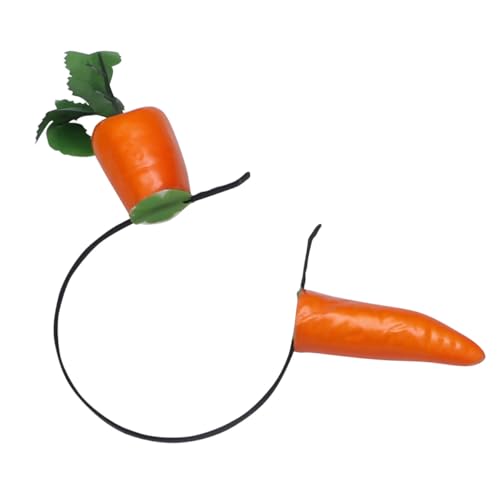 FIXOSHEE Lustiger Karotten Haarreif Damen Party Haarreifen Karneval Kopfschmuck Stoff Material Sicher und Langlebig für Halloween Festival und Feiertage von FIXOSHEE