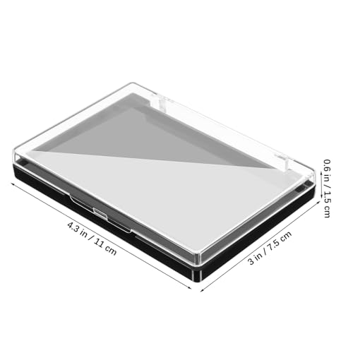 FIXOSHEE Magnetische Leere Lidschatten palette mit Transparentem Deckel und Festem Boden Robustes Make up tablett für Individuelle Kosmetikorganisation Leicht zu Reinigen Vielseitig von FIXOSHEE