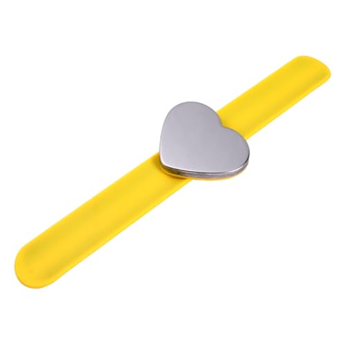 FIXOSHEE Magnetisches Herzform Silikon Armband mit Starkem Magneten Verstellbares Slap Wrist Band für Nadelhalter und Tägliche Handdekoration Geeignet für Freunde Familien und Friseure von FIXOSHEE