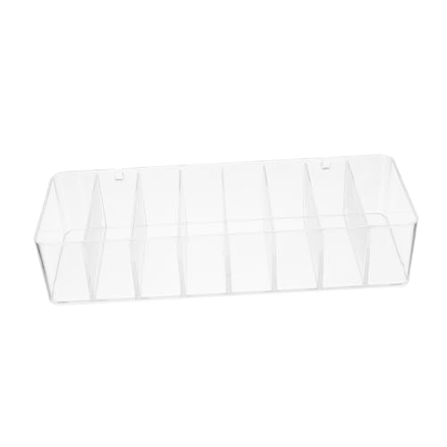 FIXOSHEE Multi Aufbewahrungsbox aus Transparentem Acryl Große Fach Schreibtisch Organizerbox Vielseitige Aufbewahrung für Kosmetik Schmuck Ladekabel und Bürobedarf Langlebig und Praktisch von FIXOSHEE