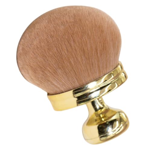 FIXOSHEE Multifunktionaler Großer Puder Rougepinsel für Damen Weicher Make up pinsel mit Ergonomischem Griff Langlebiges Kunststoffmaterial für Lose Puder und Luxuriöses Design in Gold von FIXOSHEE