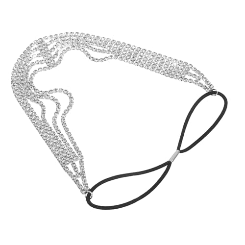 FIXOSHEE Multilagiges Silbernes Strass haarband für Damen Glänzend und Funkelnd Eleganter Haarschmuck für Alltag Party Hochzeit und Festliche Anlässe von FIXOSHEE