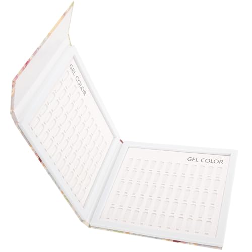 FIXOSHEE Nagel Farbkarte Buch Farben Nagellack Display Platte für Nagelstudio Nagelkunst Präsentation Nail Art Profi mit Pet Oberfläche für UV Gel Trocknung von FIXOSHEE