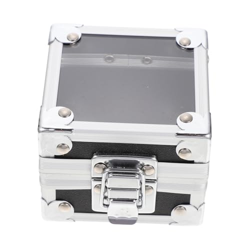 FIXOSHEE Nagelbohrer Aufbewahrungsbox Schwarz Maniküre Werkzeug Organizer mit Lochdesign zur Sauberen Lagerung Praktischer Nagelfräser Bit Halter für Salon und Heimgebrauch von FIXOSHEE