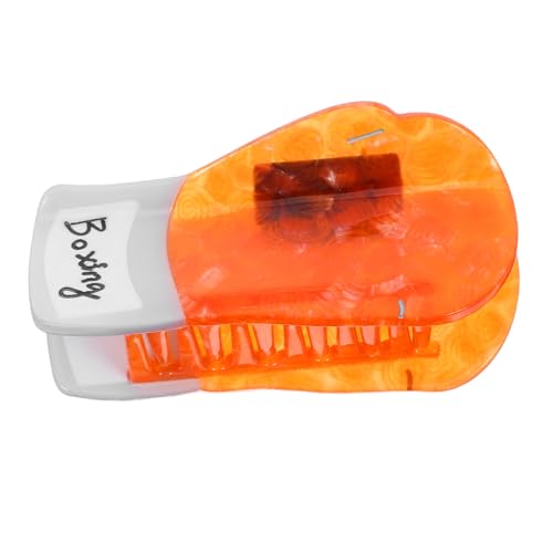 FIXOSHEE Nonslip Acetate Hair Claw Clip mit Boxhandschuh Motiv Kleine Langlebige Haarklammer für Frauen Starker Griff für Alltag und Events Modisches Originelles Haaraccessoire von FIXOSHEE