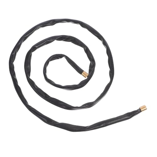 FIXOSHEE PU Leder Haarband Verstellbar mit Biegsamem Draht Flexibler Haargummi für Damen und Mädchen Robustes Haarband zum Festen Halten bei Alltag und Sport Schwarzes Stylisches von FIXOSHEE