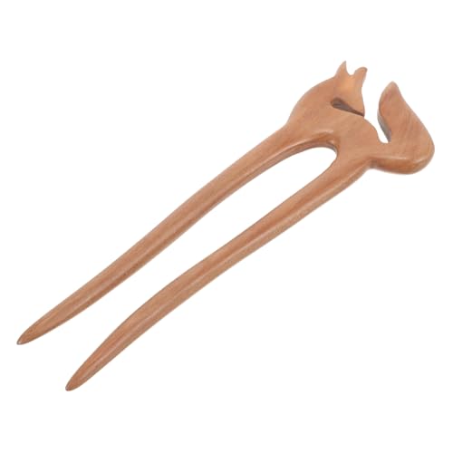 FIXOSHEE Peachwood U Förmige Haarnadel für Langes Haar Handgefertigter Französischer Haarschmuck Sicherer Feines Design Vielseitiges Haaraccessoire für Damen und Besondere Anlässe von FIXOSHEE