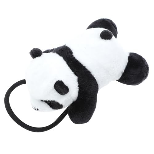 FIXOSHEE Plüsch Panda Haargummi mit Niedlicher Cartoon Figur Weiches Elastisches Haargummi für Mädchen Langlebiges Haarschonendes Haarband als Modisches Haaraccessoire von FIXOSHEE