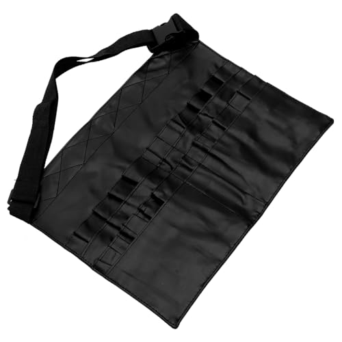 FIXOSHEE Professionelle Make up Pinsel Tasche mit Gürtel Langlebige Pu Leder Waist Bag für Kosmetik und Werkzeugaufbewahrung Leicht Tragbar und Pflegeleicht für Make up Artists und Beauty von FIXOSHEE