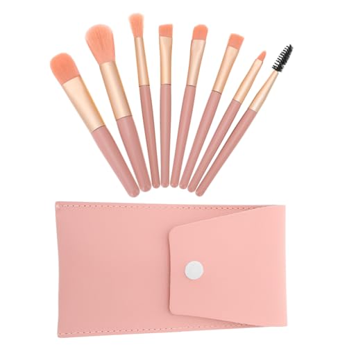 FIXOSHEE Professionelles Make Up Pinselset Teiliges Soft Brush mit Pinker Tasche Weiche Dichte Borsten für Loose Powder Eyeshadow Blusher und Foundation Vielseitiges Beauty Tool für Frauen von FIXOSHEE