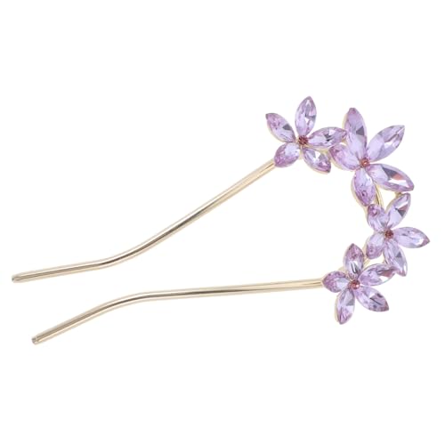 FIXOSHEE Rhinestone U förmige Haarnadel für Damen Eleganter Hochzeitsschmuck Fester Sitz für Dutt und Steckfrisuren Funkelnde Metall haarspange Vielseitiges Accessoire für Braut und Gäste von FIXOSHEE