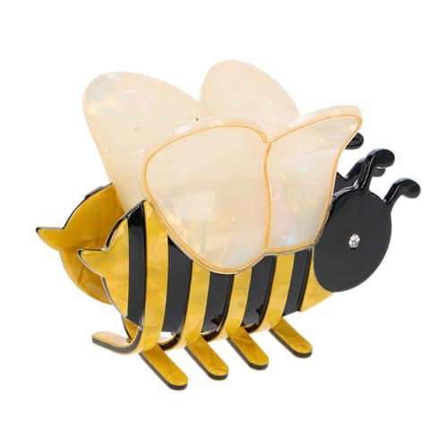FIXOSHEE Rutschfeste Cartoon Bienen Haarklammer Großer Bananenclip für Dickes Haar Leichter Bequemer Vielseitig für Zöpfe und Dutt Modisches Damen Haar Accessoire von FIXOSHEE