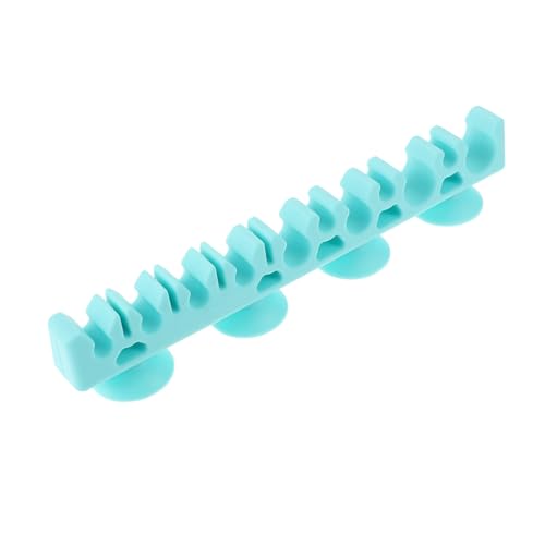 FIXOSHEE Silikon Makeup Pinselhalter mit Saugnapf Multi slot Makeup Pinselständer zur Organisierten Aufbewahrung und Trocknung Kompakt Platzsparend Grüner Kosmetik Pinselhalter für Damen von FIXOSHEE