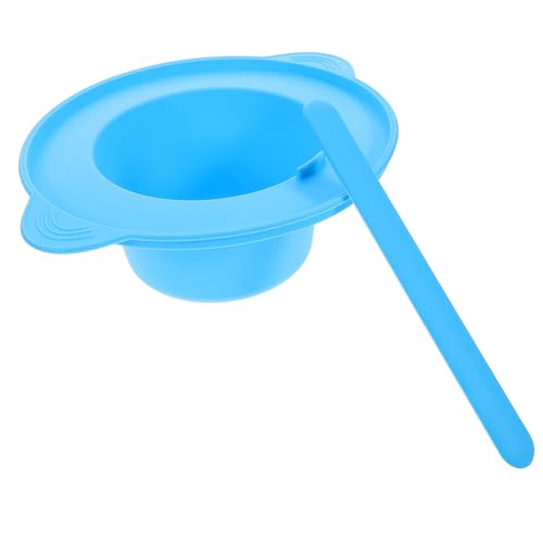 FIXOSHEE Silikon Rührschüssel Set mit Rührlöffel Hitzebeständig Wiederverwendbar für DIY Gesichtsmaske Große Kapazität Hygienisch für Zuhause und Schönheitssalons von FIXOSHEE