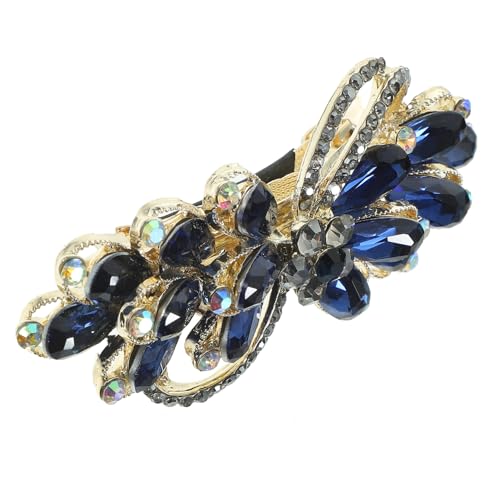 FIXOSHEE Spring Hair Clip für Dickes Haar Elastische Haarklammer mit Funkelnden Strasssteinen Fester Sitz Eleganter Haarschmuck für Damen und Mädchen Vielseitig für Verschiedene Frisuren von FIXOSHEE