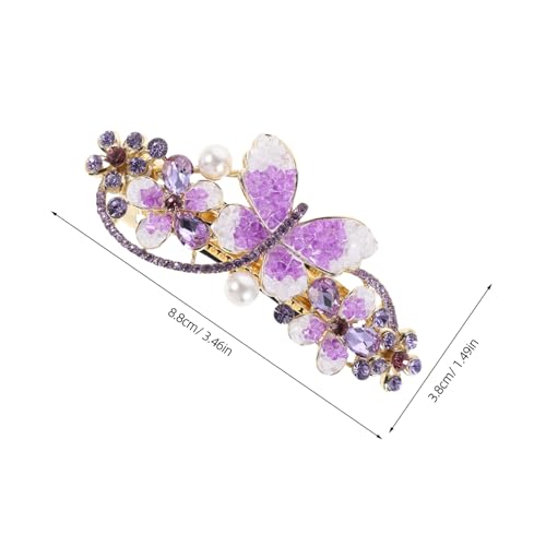 FIXOSHEE Haarspange Mit Strasssteinen Für Damen Federmechanismus Für Sicheren Halt Glitzerndes Design Für Partys Und Hochzeiten Elegant Und Vielseitig Kombinierbar von FIXOSHEE
