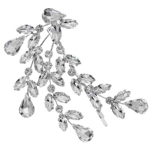 FIXOSHEE Strass Haarspange mit Design Funkelnde Haarnadel für Frauen Mädchen Stilvoller Seitenclip Haarschmuck für Hochzeit Festival Party von FIXOSHEE