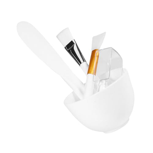 FIXOSHEE Teiliges DIY Masken Schüssel aus Langlebigem Silikon mit Rührstab Pinsel Löffel Vielseitiges Beauty Bowl Werkzeug für Gesichtsmasken Profi und Heimkosmetik Rutschend Einfach von FIXOSHEE